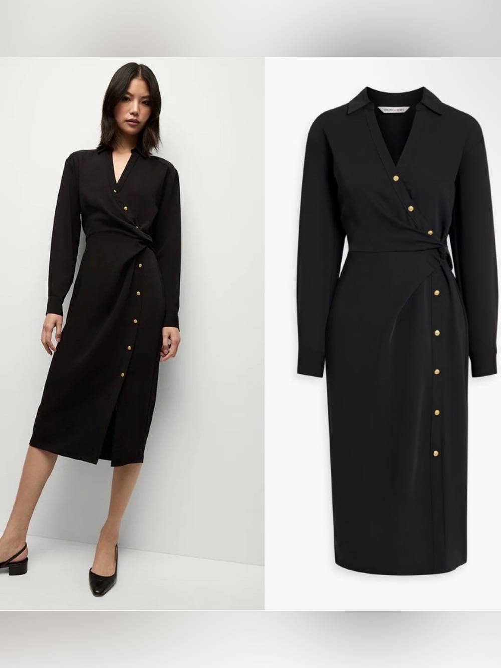 Veronica Beard $615 "Wright" Midi Shirtdress NWOT size 14 - Picture 1 of 6